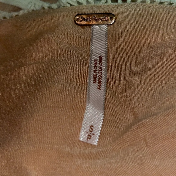 Vintage Free People slip dress with crochet straps. Small Petite - Picture 4 of 7